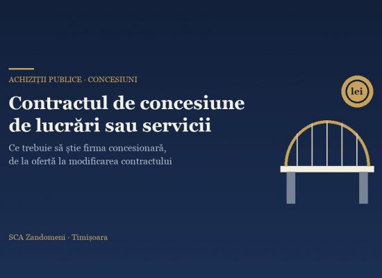 Contractul de concesiune de lucrări sau de servicii: ce trebuie să știe firma concesionară - SCA Zandomeni