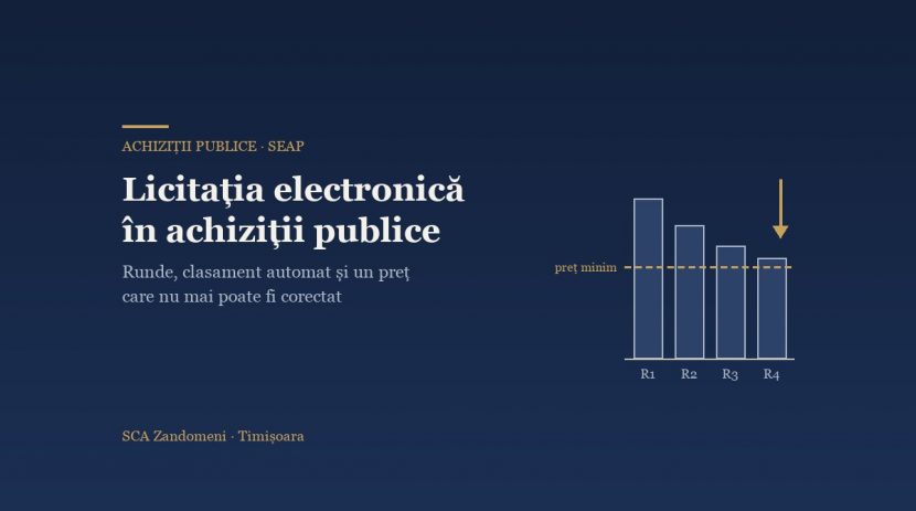 Licitația electronică în achiziții publice: cum se desfășoară și ce nu mai poți corecta după ea - SCA Zandomeni